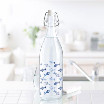 Madame Coco Fish Mavi 1000 ml Su Şişesi