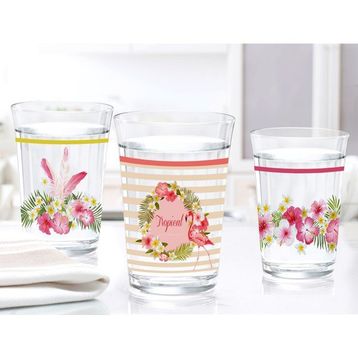 Madame Coco Flamingo 3'lü Su Bardağı Seti