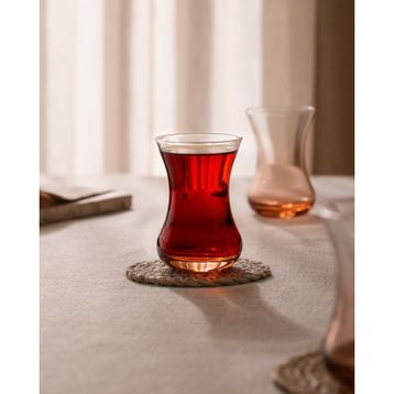 Madame Coco Lave -Orange World 6'lı Çay Bardağı Seti