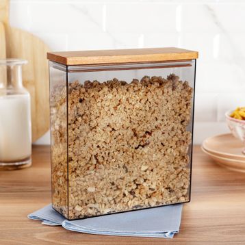 Madame Coco Lucille 2500 ml Ahşap Kapaklı Saklama Kabı