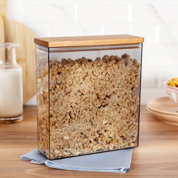 Madame Coco Lucille 2500 ml Ahşap Kapaklı Saklama Kabı