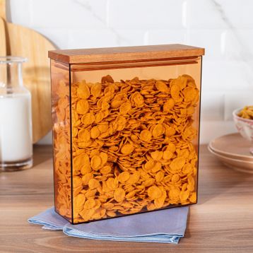 Madame Coco Lucille 2500 ml Ahşap Kapaklı Saklama Kabı