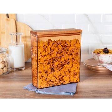 Madame Coco Lucille 2500 ml Ahşap Kapaklı Saklama Kabı