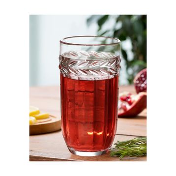 Madame Coco Medeline 350 ml 4'lü Meşrubat Bardağı Seti