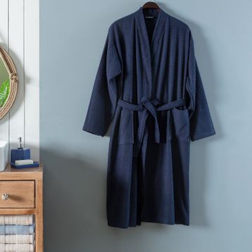 Madame Coco Nicola Kimono Lacivert Erkek Bornoz