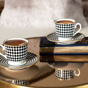 Madame Coco Orient Bella 2 Kişilik Kahve Fincan Seti