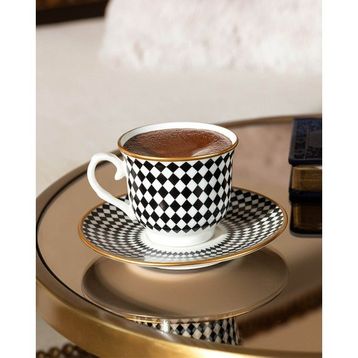 Madame Coco Orient Bella 2 Kişilik Kahve Fincan Seti