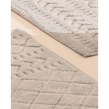 Madame Coco Panier Gri 60x100 cm 2'li Banyo Paspası