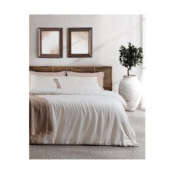 Madame Coco Perine Ekru Çift Kişilik Jakarlı 200x220 cm Nevresim Takımı