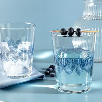 Madame Coco Pierretta Blue Rugs 4'lü Meşrubat Bardağı Seti