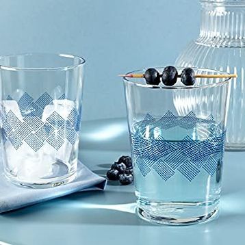 Madame Coco Pierretta Blue Rugs 4'lü Meşrubat Bardağı Seti