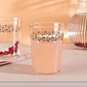 Madame Coco Pierretta Cherry Bloom 4'lü Meşrubat Bardağı Seti
