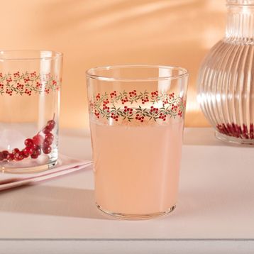 Madame Coco Pierretta Cherry Bloom 4'lü Meşrubat Bardağı Seti