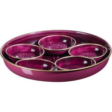 Madame Coco Rosalie 6 Parça Bordo Tabak Seti