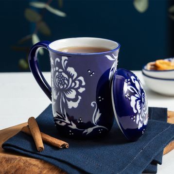 Madame Coco Rêve Kuvars Kapaklı 240 ml Porselen Kupa