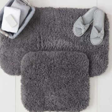 Madame Coco Sheep 2'li Antrasit Banyo Paspas