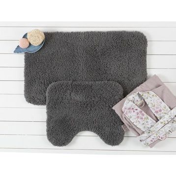 Madame Coco Sheep Antrasit Banyo Paspası