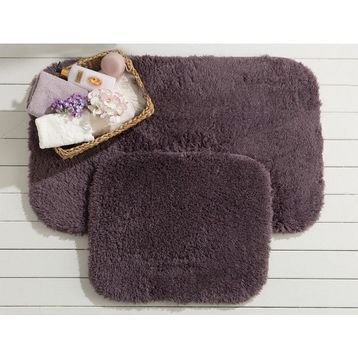 Madame Coco Sheep Koyu Mürdüm Banyo Paspası