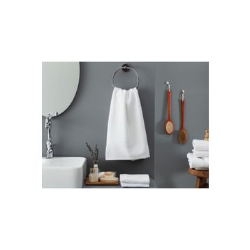 Madame Coco Stripe Armürlü Beyaz 50x90 cm Yüz Havlusu