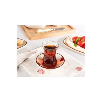 Madame Coco Vie Rouge Oiseau 10 cm Çay Tabağı