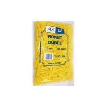 Made 10 mm 500 Adet Roket Dübel