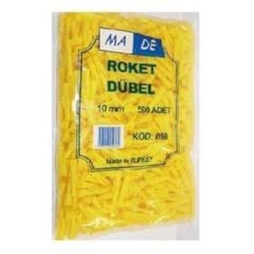 Made 10 mm 500 Adet Roket Dübel