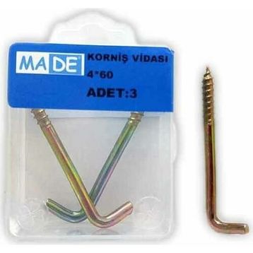 Made 3'lü 4x60 ST-52 Korniş Vidası