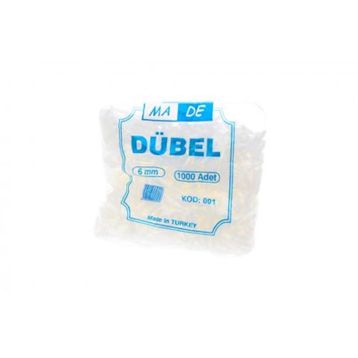 Made 6 mm 1000 Adet Plastik Dübel