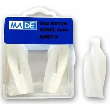 Made 8 mm 2 Adet Gaz Beton Dübel