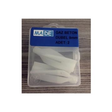 Made 8 mm 2 Adet Gaz Beton Dübel
