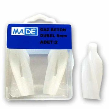 Made 8 mm 2 Adet Gaz Beton Dübel