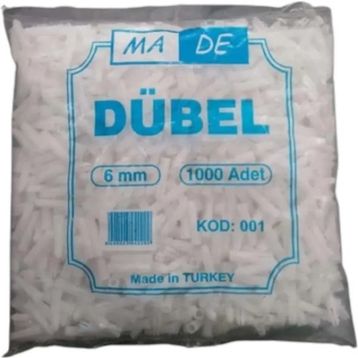 Made Standart Beyaz 6 mm Dübel