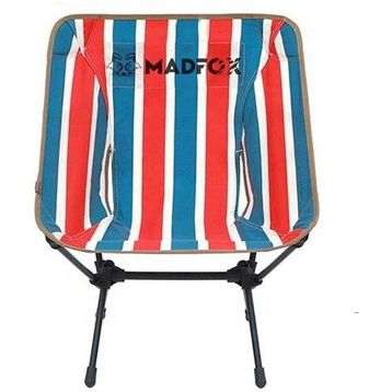 Madfox 6456 Ecorce Tube Marron 547214 Polyester Retro Çizgili Infinity Ultralight Katlanır Kamp Sandalyesi