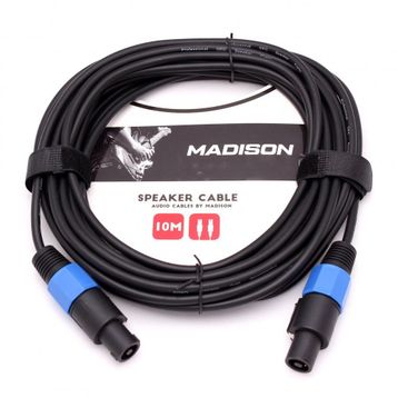 Madison Speakon Jack 10 Metre - Siyah Hoparlör Kablosu