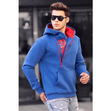 Madmext 1767 Saks Erkek Sweatshirt