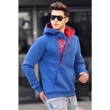 Madmext 1767 Saks Erkek Sweatshirt