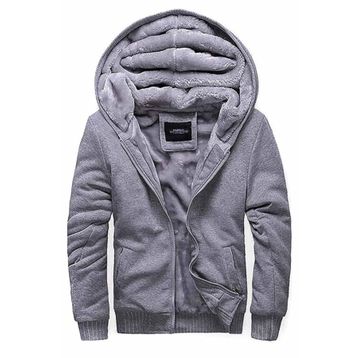 Madmext 22377 Gri Kapşonlu Erkek Sweatshirt