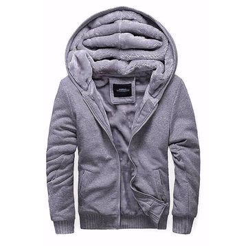 Madmext 22377 Gri Kapşonlu Erkek Sweatshirt