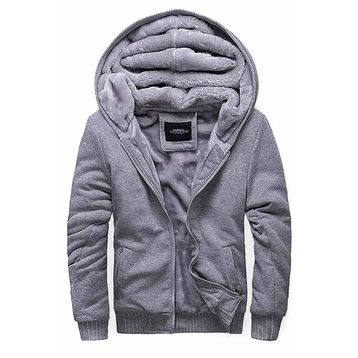Madmext 22377 Gri Kapşonlu Erkek Sweatshirt