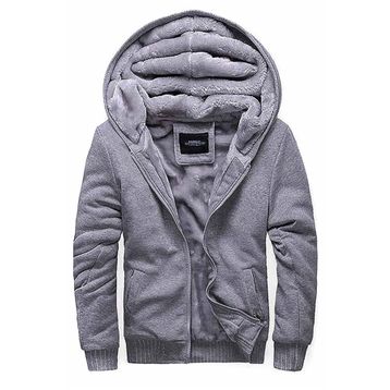 Madmext 22377 Gri Kapşonlu Erkek Sweatshirt