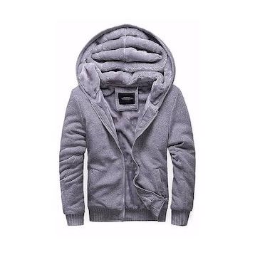 Madmext 22377 Gri Kapşonlu Erkek Sweatshirt
