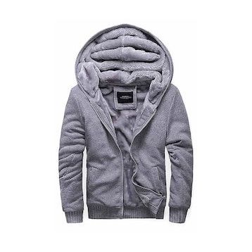 Madmext 22377 Gri Kapşonlu Erkek Sweatshirt
