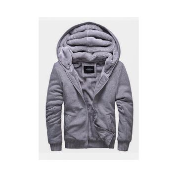 Madmext 22377 Gri Kapşonlu Erkek Sweatshirt