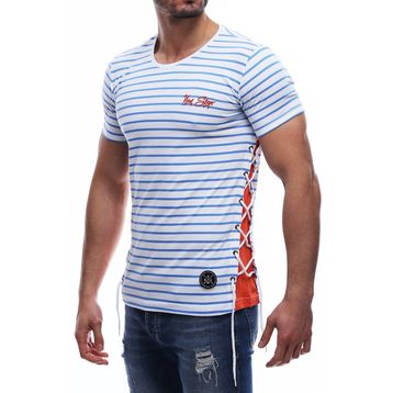 Madmext 2567 Erkek Yandan Bağcıklı Tişört
