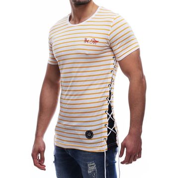 Madmext 2567 Erkek Yandan Bağcıklı Tişört