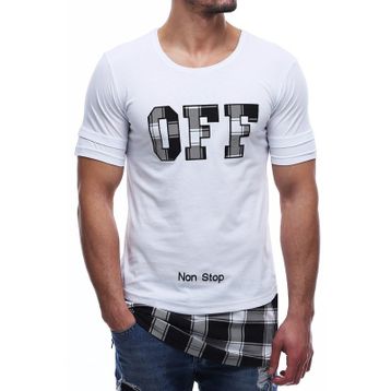 Madmext 2576 Beyaz Erkek T-shirt