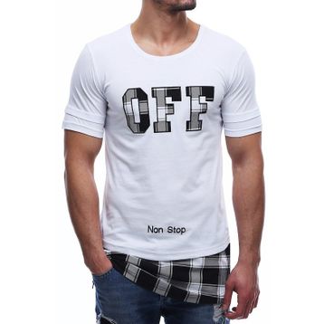 Madmext 2576 Beyaz Erkek T-shirt