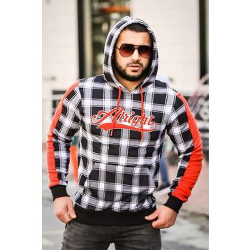 Madmext 2843 Beyaz Kapşonlu Erkek Sweatshirt