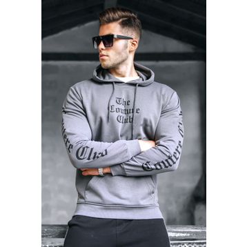 Madmext 2877 Füme Baskılı Kapşonlu Erkek Sweatshirt
