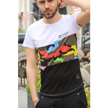 Madmext 3003 Beyaz Erkek T-shirt